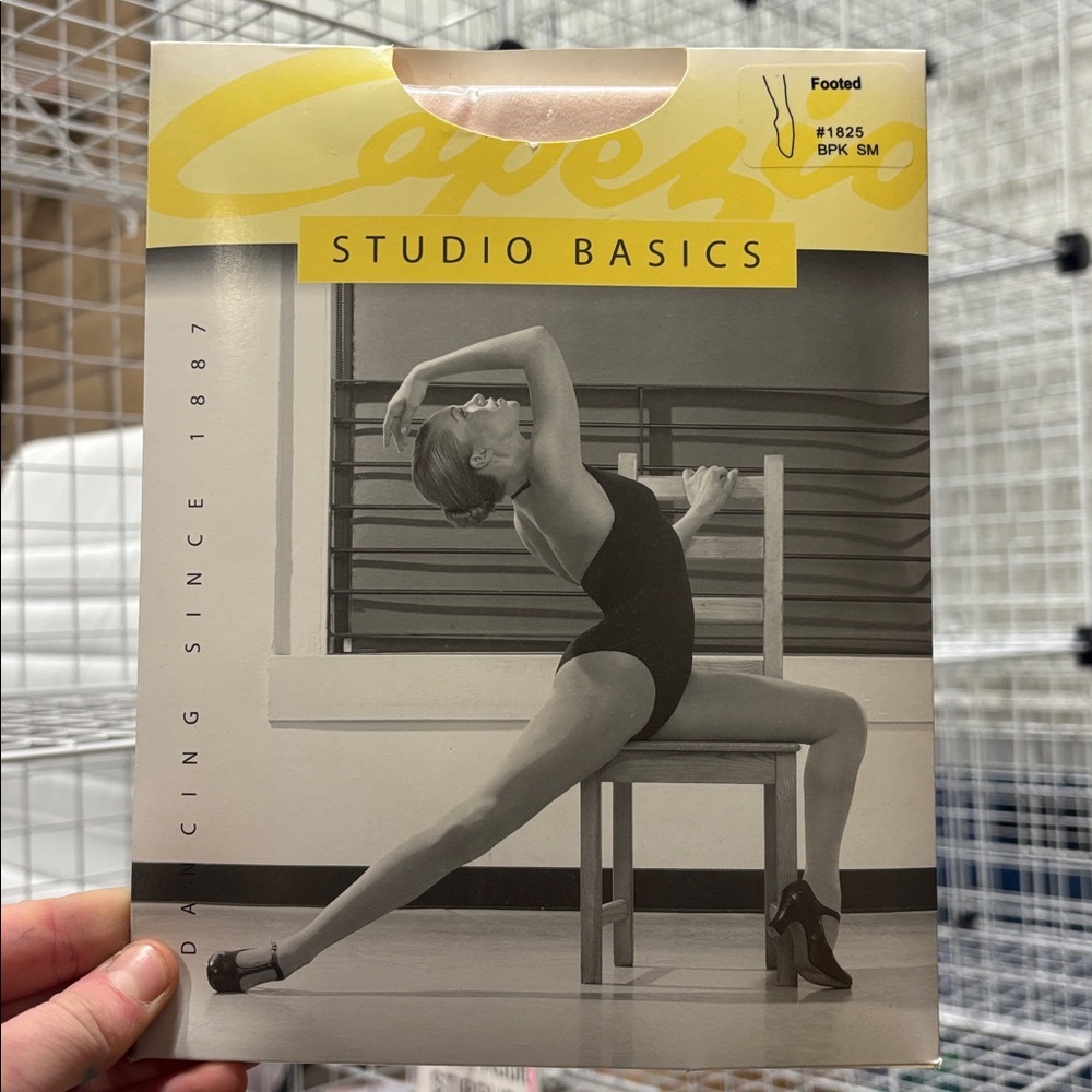 Adult Studio Basics Baby Pink Footed Dance Tights